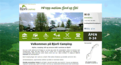 Desktop Screenshot of bjorlicamping.no
